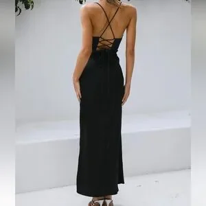 Hello Molly | Dresses | Hello Molly Golden Thoughts Maxi Dress In Black |  Poshmark